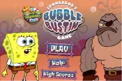 Онлайн игра Губка Боб и мыльные пузыри