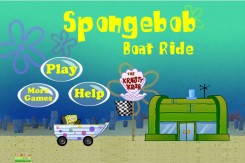 Онлайн игра Спанч Боб ездит на лодке