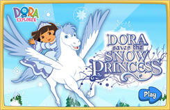 Игра для девочек Даша спасает Снежную принцессу