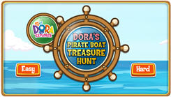 Игра Даша путешественница Пиратская лодка в охоте за сокровищами